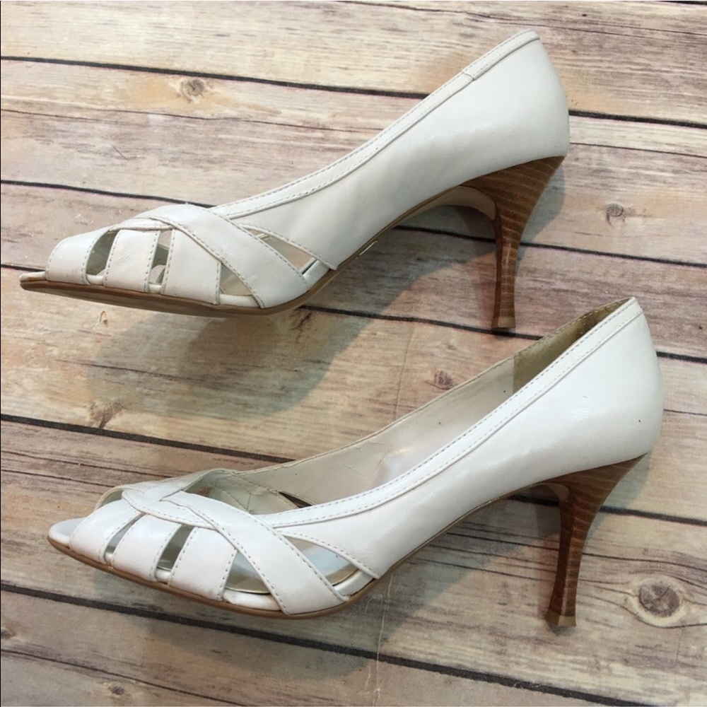 Size 9M Bakers Open Toe Strappy High Heel Shoes - Picture 3 of 8